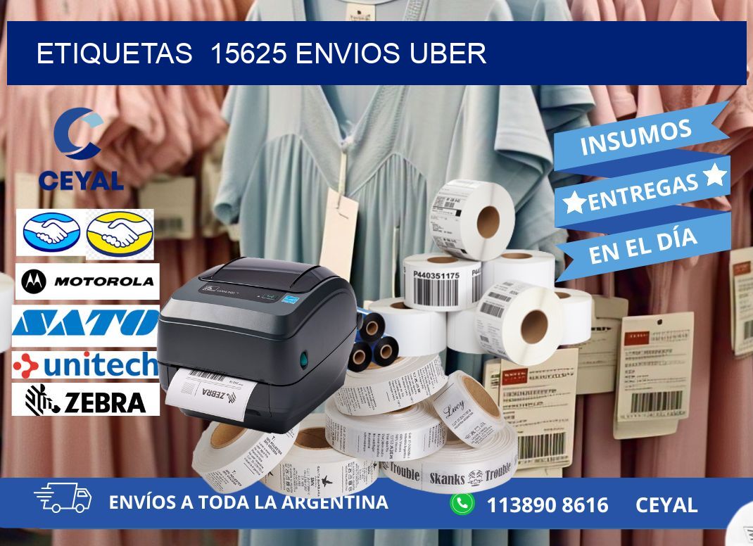 etiquetas  15625 ENVIOS UBER