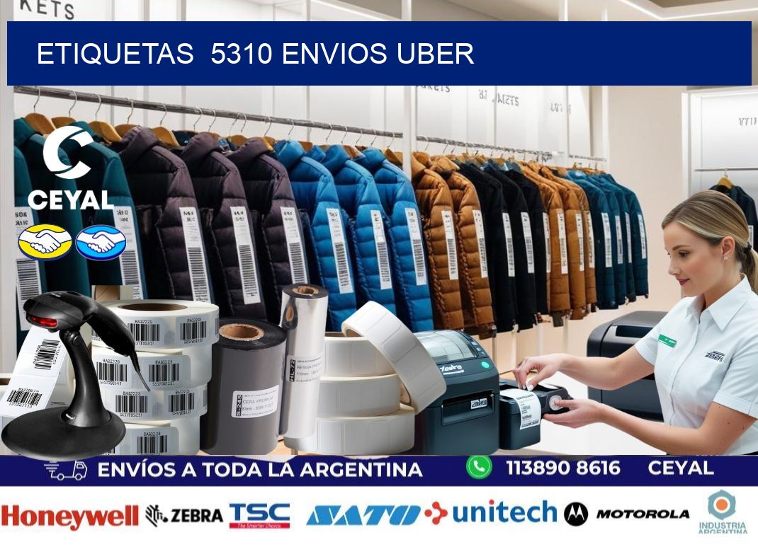 etiquetas  5310 ENVIOS UBER