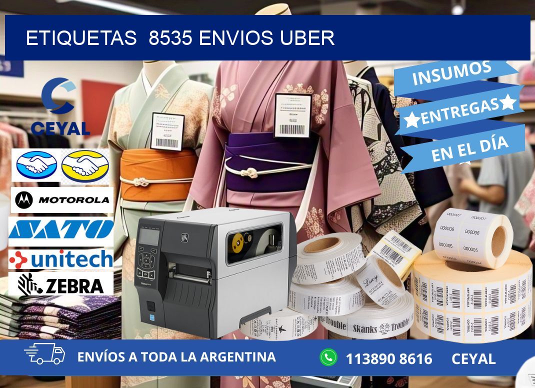 etiquetas  8535 ENVIOS UBER