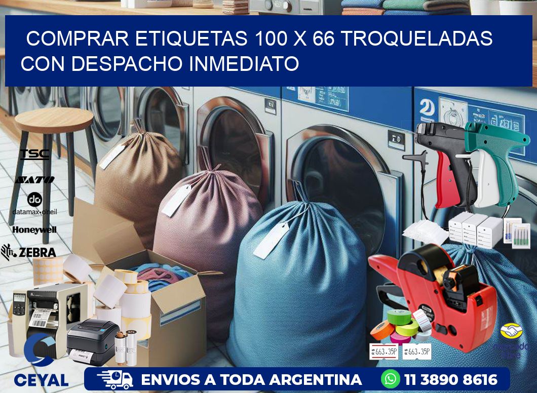 Comprar etiquetas 100 x 66 troqueladas con despacho inmediato