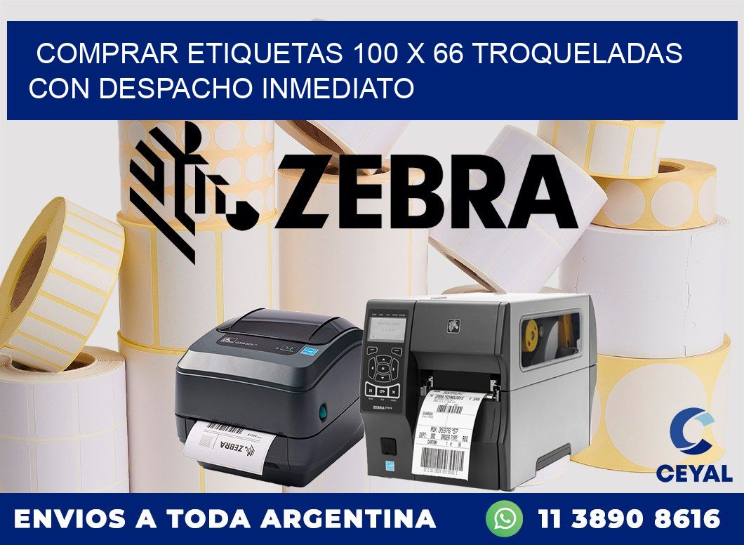 Comprar etiquetas 100 x 66 troqueladas con despacho inmediato