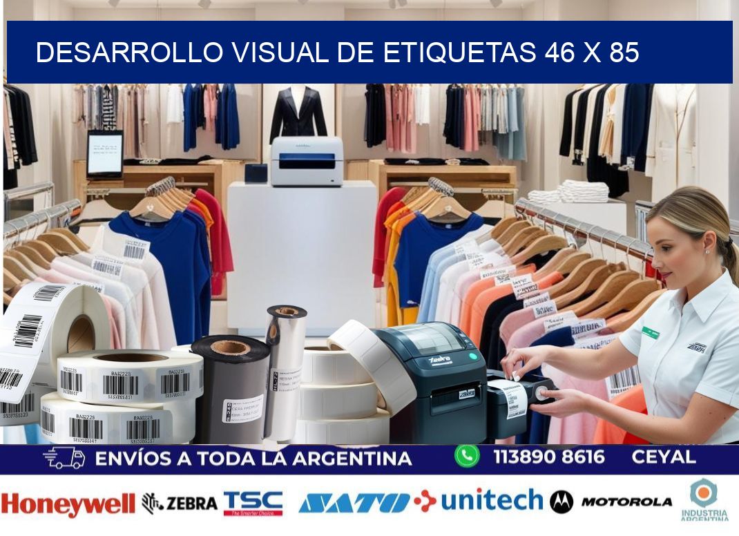 Desarrollo visual de etiquetas 46 x 85
