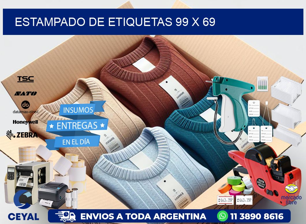 Estampado de etiquetas 99 x 69