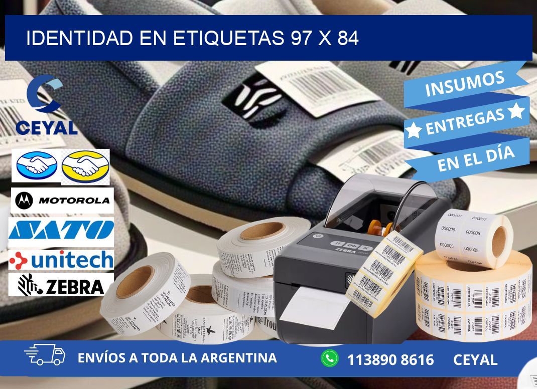 Identidad en etiquetas 97 x 84