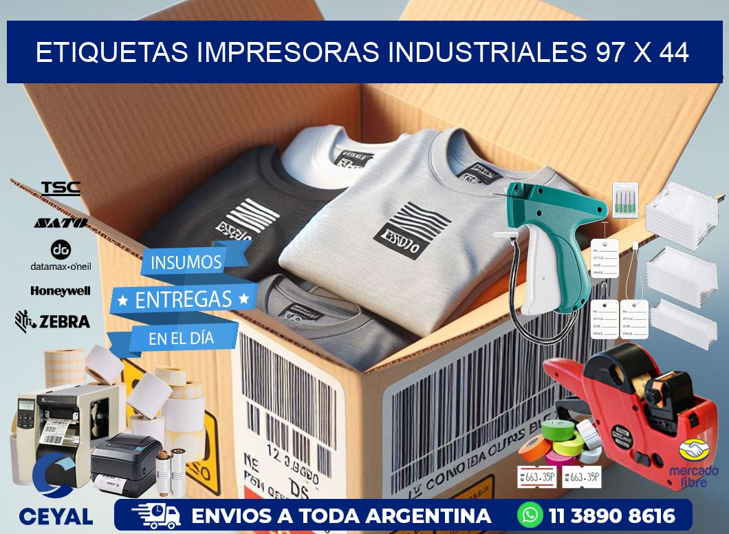 etiquetas impresoras industriales 97 x 44