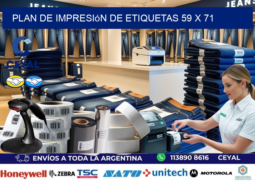plan de impresión de etiquetas 59 x 71