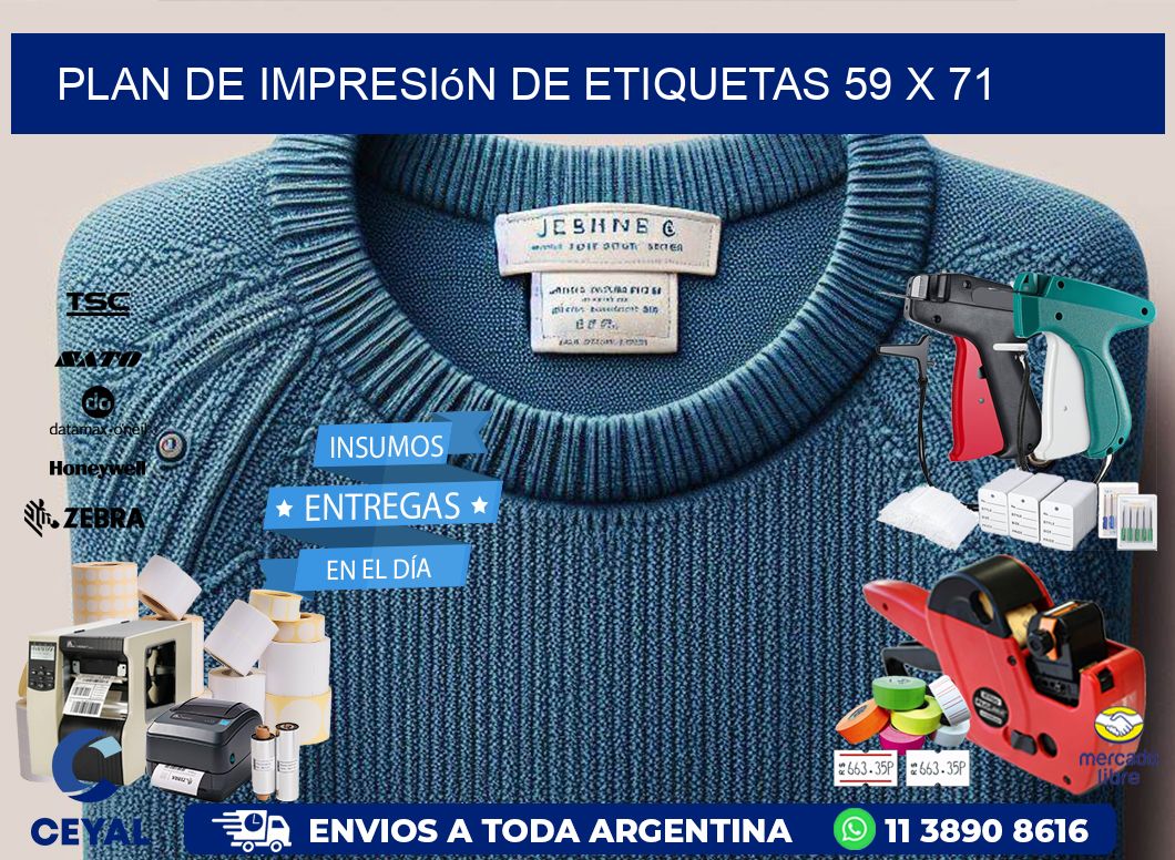 plan de impresión de etiquetas 59 x 71