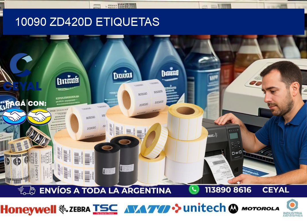 10090 ZD420d etiquetas