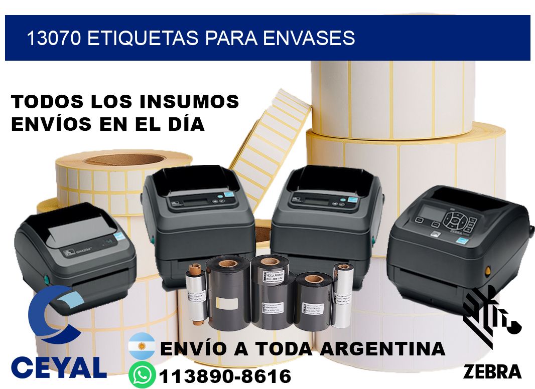 13070 Etiquetas para envases