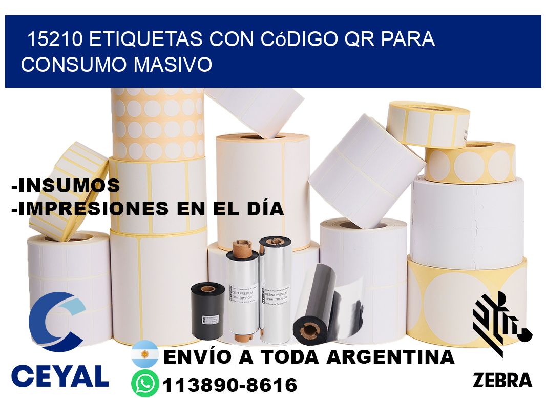 15210 Etiquetas con código QR para consumo masivo