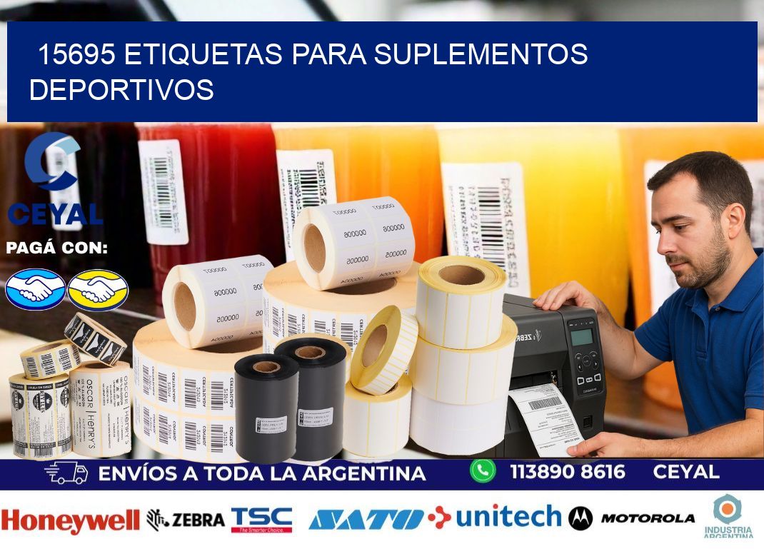 15695 Etiquetas para suplementos deportivos