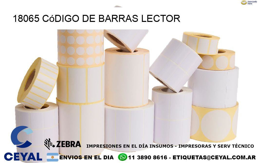 18065 Código de barras lector