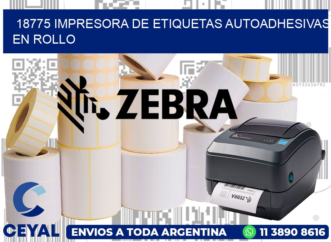 18775 impresora de etiquetas autoadhesivas en rollo
