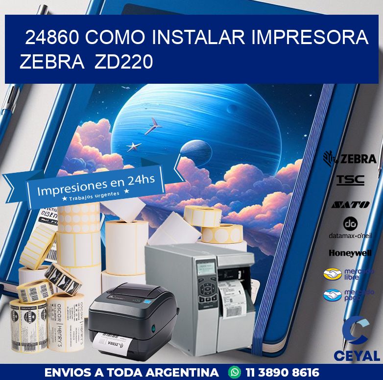 24860 Como instalar impresora Zebra  ZD220