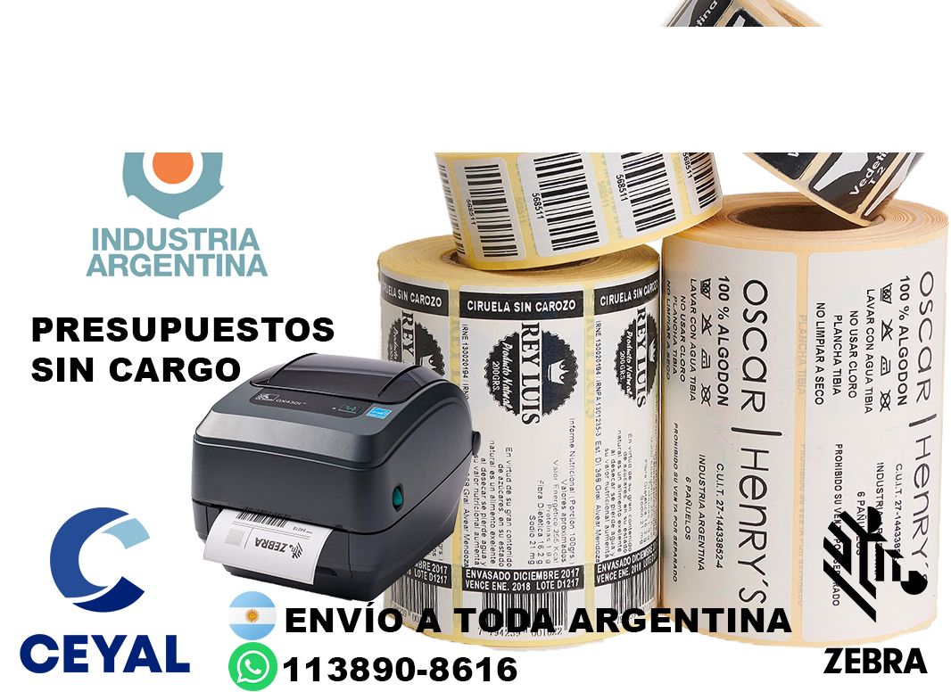 250 Etiquetas para marcas de consumo masivo