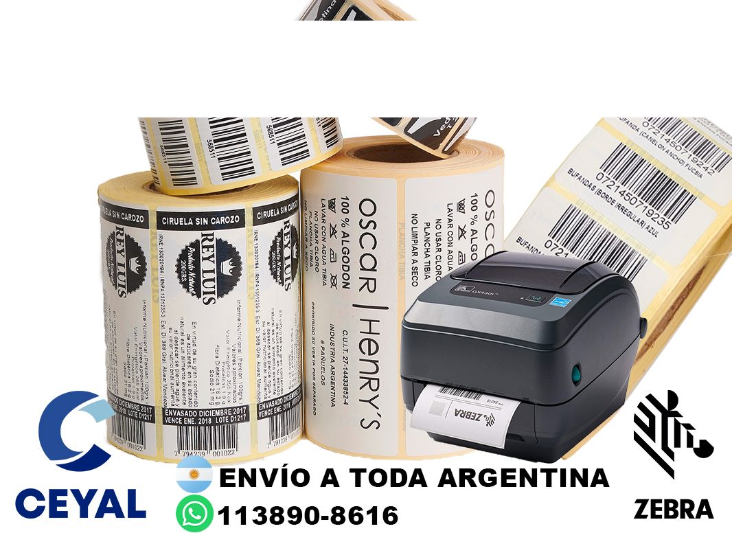 250 Etiquetas para marcas de consumo masivo
