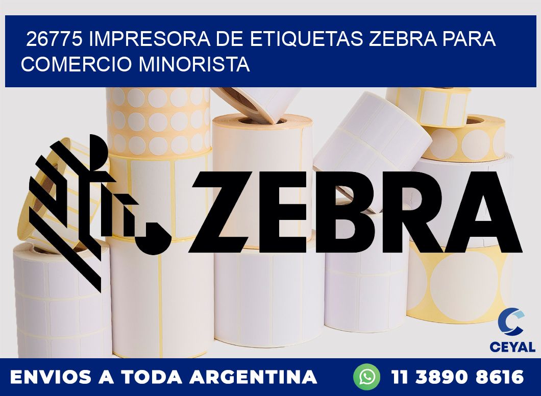 26775 impresora de etiquetas zebra para comercio minorista
