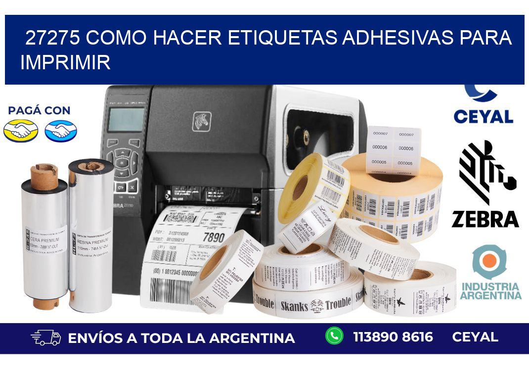 27275 Como hacer etiquetas adhesivas para imprimir