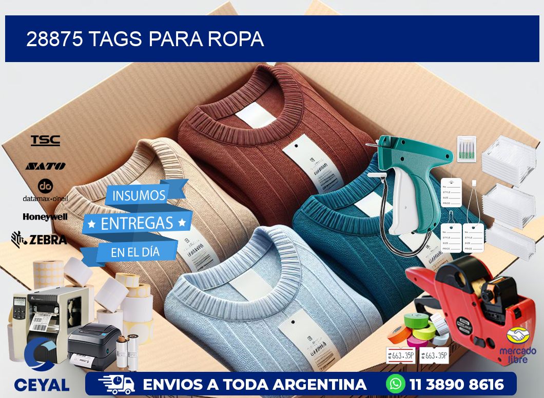 28875 Tags para ropa