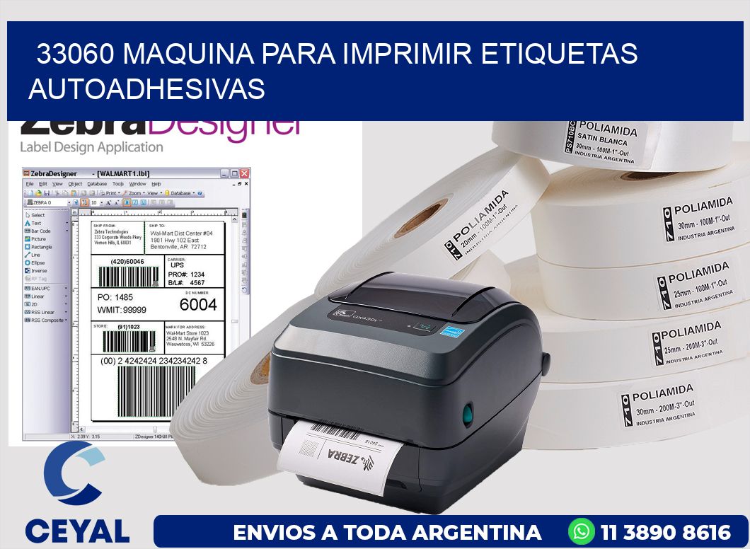 33060 maquina para imprimir etiquetas autoadhesivas