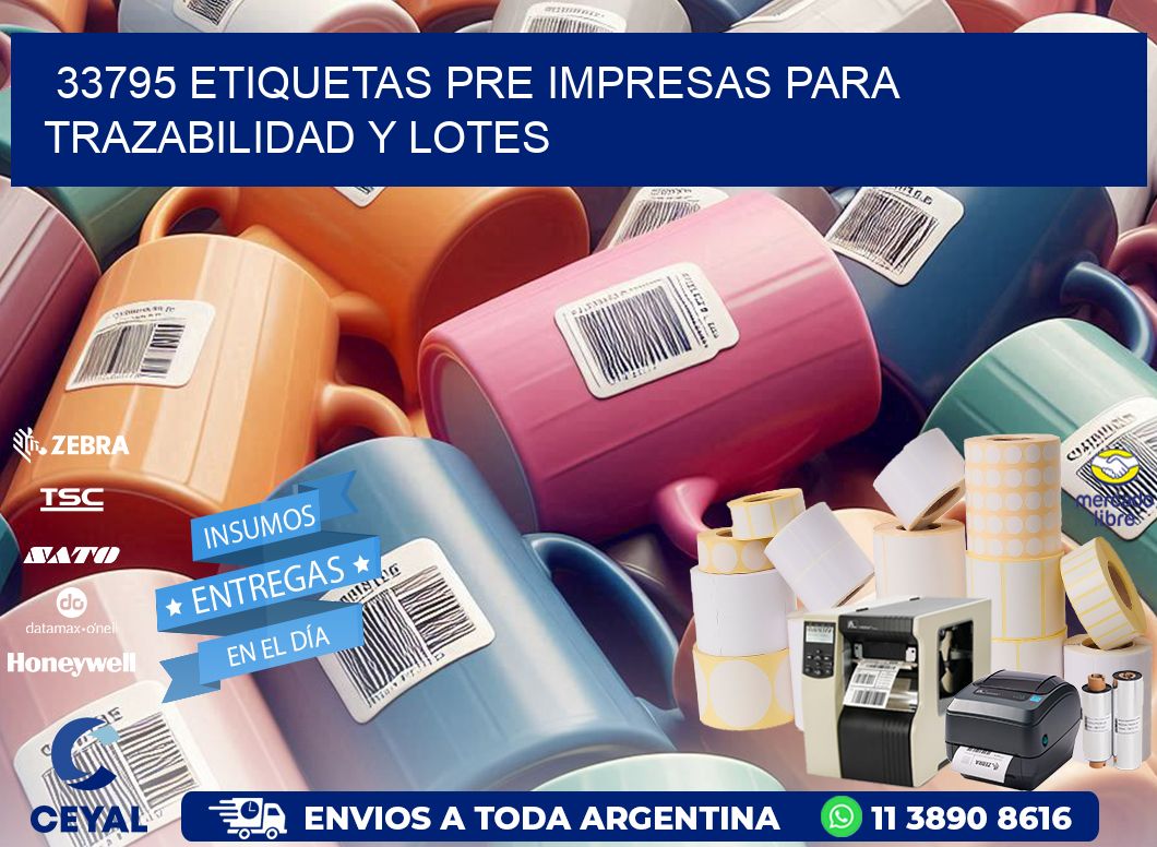 33795 etiquetas pre impresas para trazabilidad y lotes