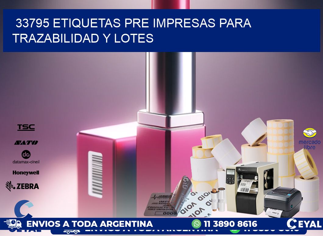 33795 etiquetas pre impresas para trazabilidad y lotes
