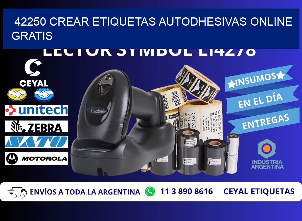 42250 Crear etiquetas autodhesivas online gratis