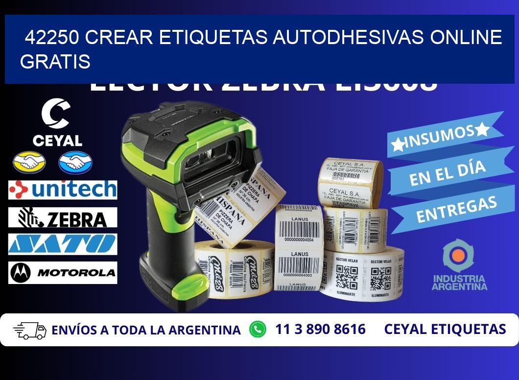 42250 Crear etiquetas autodhesivas online gratis