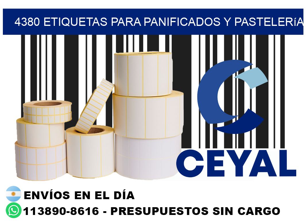 4380 Etiquetas para panificados y pastelería