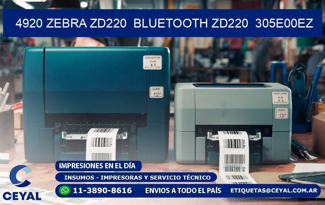 4920 Zebra ZD220  Bluetooth ZD220  305E00EZ