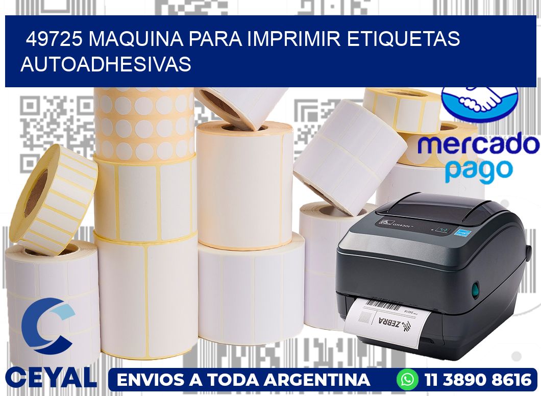 49725 maquina para imprimir etiquetas autoadhesivas