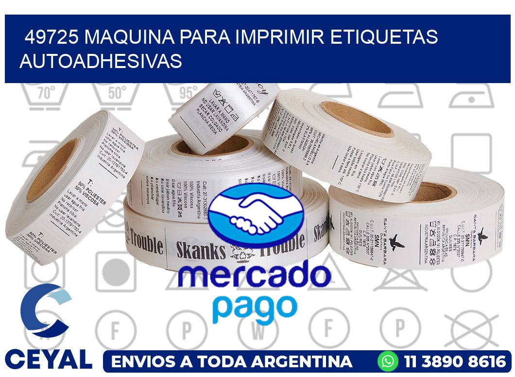 49725 maquina para imprimir etiquetas autoadhesivas