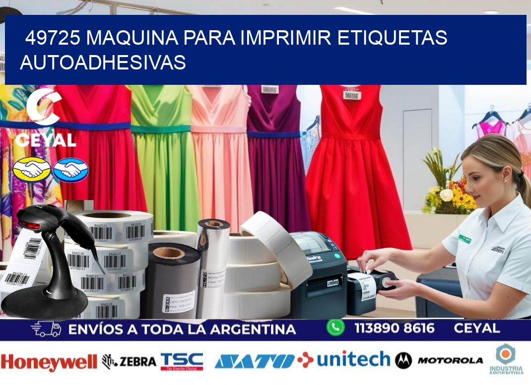 49725 maquina para imprimir etiquetas autoadhesivas