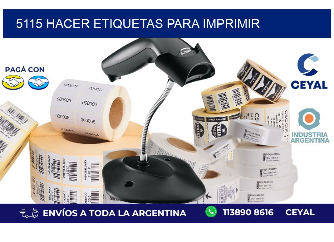 5115 Hacer etiquetas para imprimir