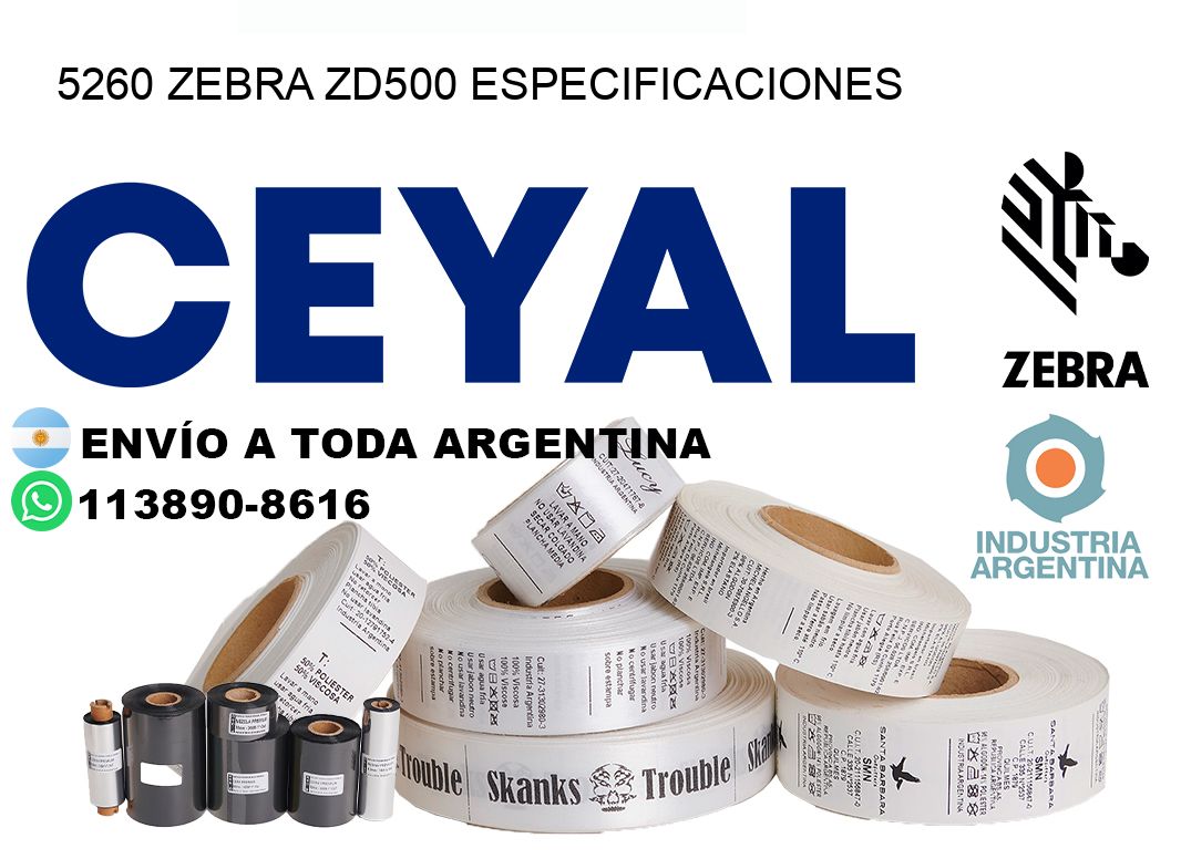 5260 Zebra ZD500 especificaciones