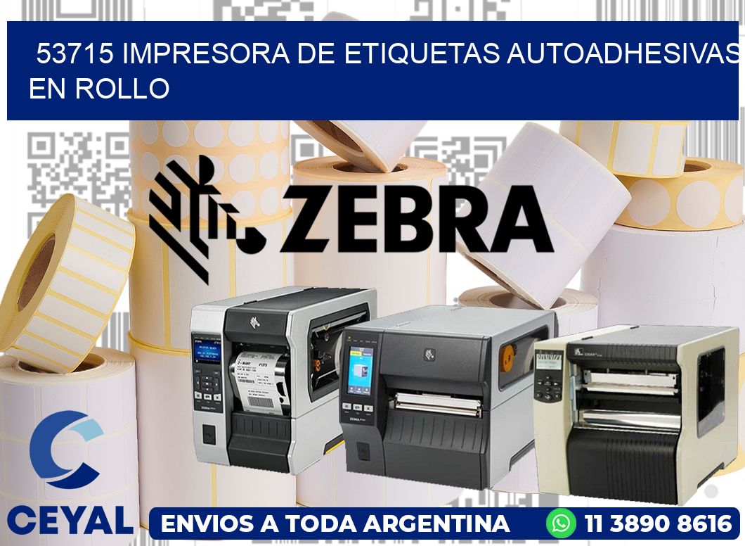 53715 impresora de etiquetas autoadhesivas en rollo