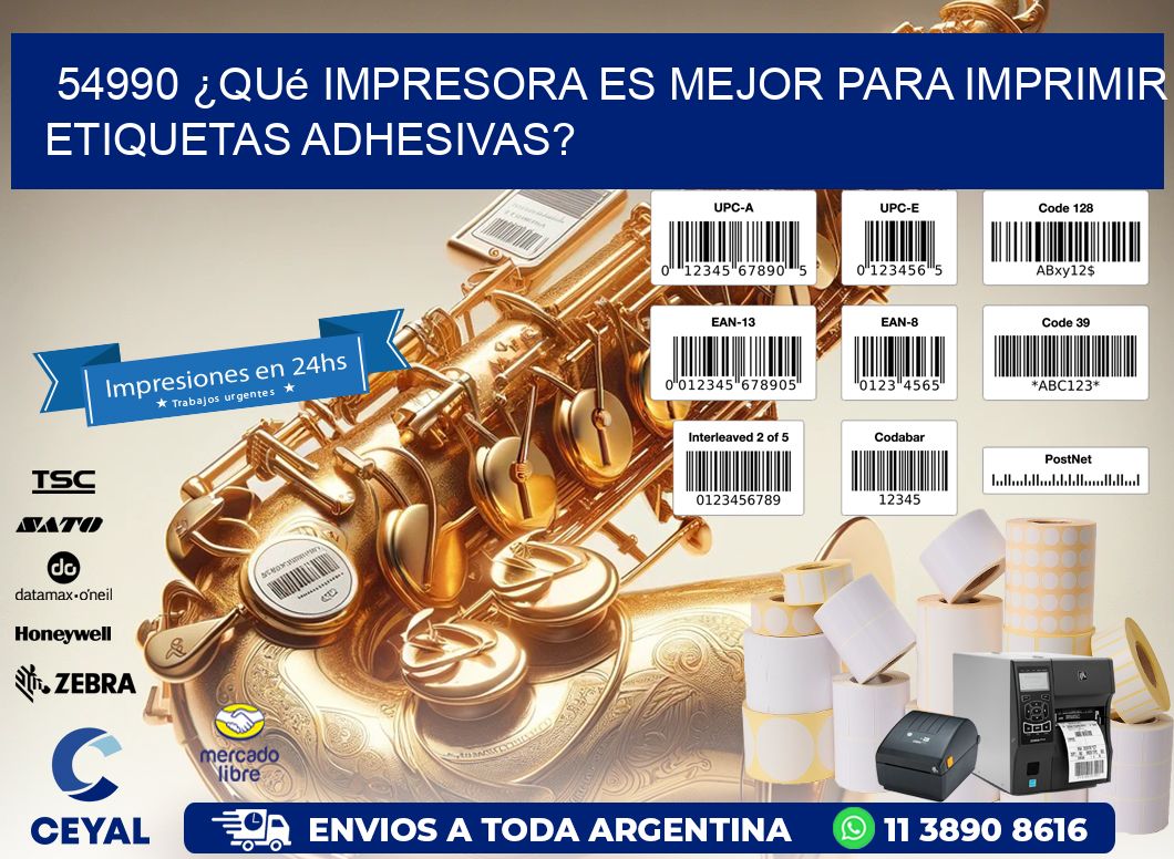 54990 ¿Qué impresora es mejor para imprimir etiquetas adhesivas?