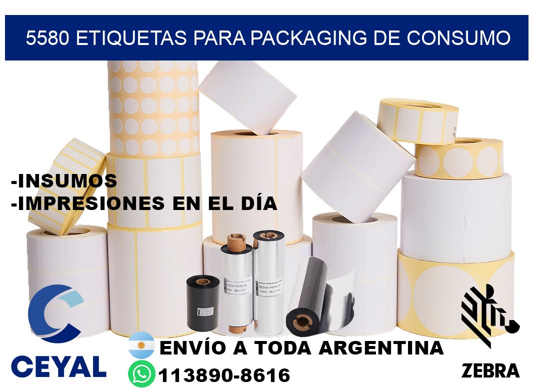 5580 Etiquetas para packaging de consumo