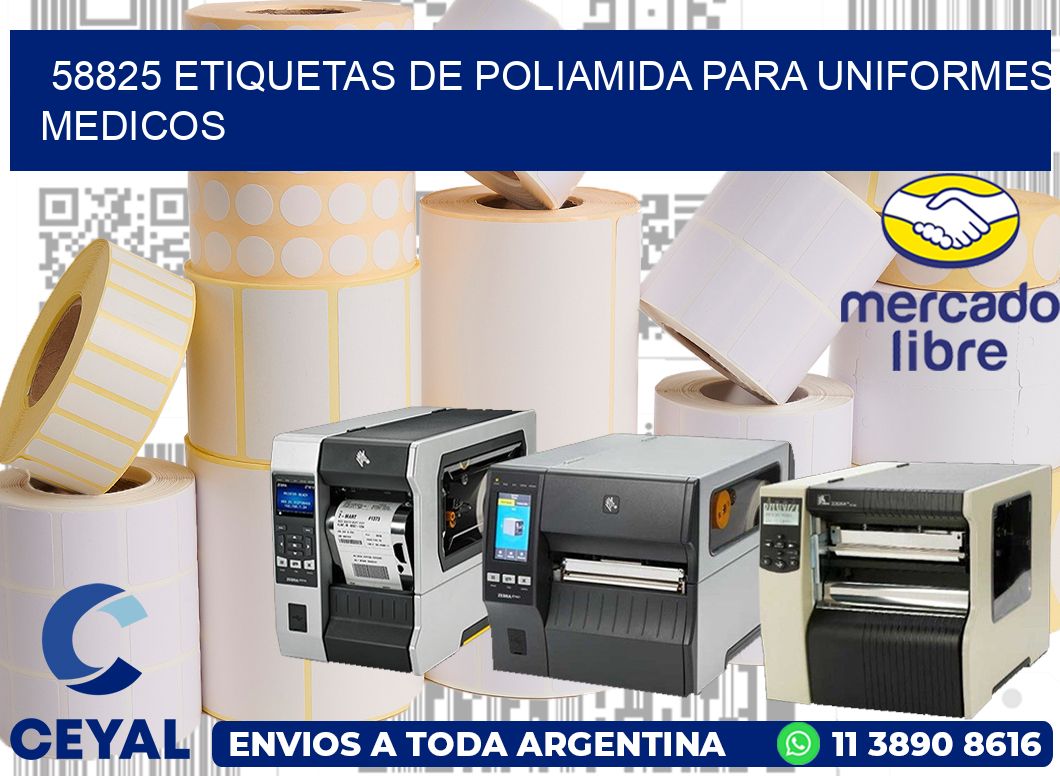 58825 Etiquetas de poliamida para uniformes medicos