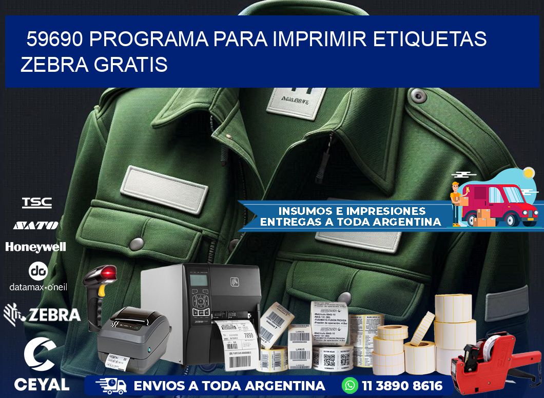 59690 Programa para imprimir etiquetas Zebra gratis