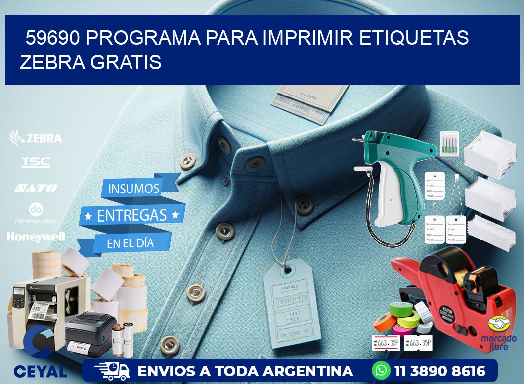 59690 Programa para imprimir etiquetas Zebra gratis