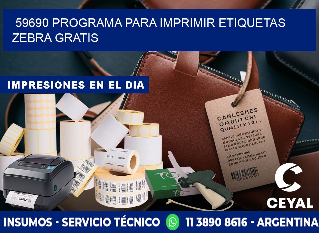 59690 Programa para imprimir etiquetas Zebra gratis