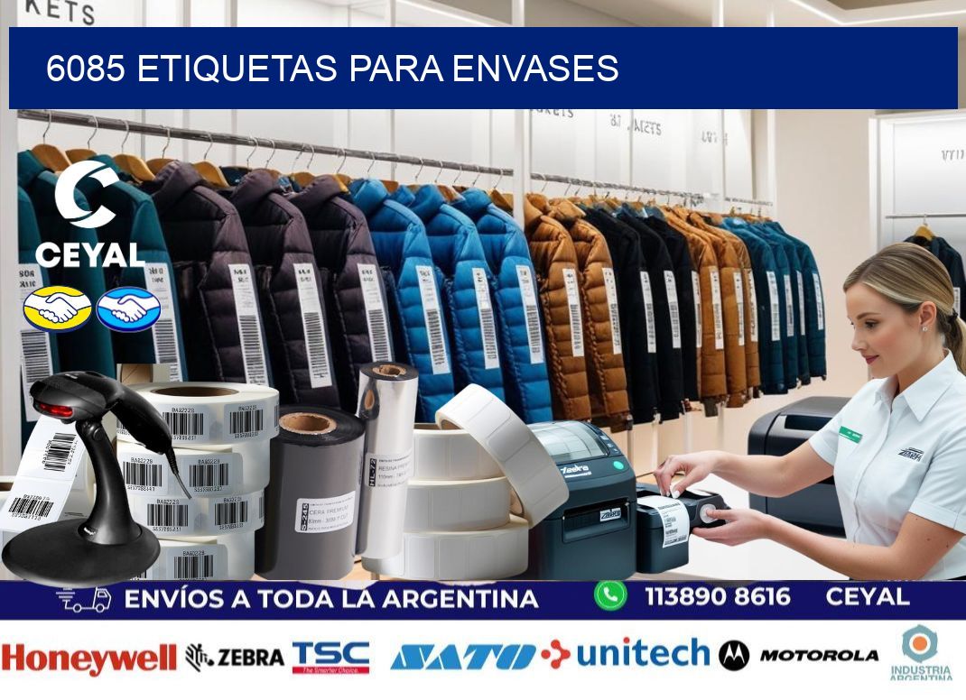 6085 Etiquetas para envases