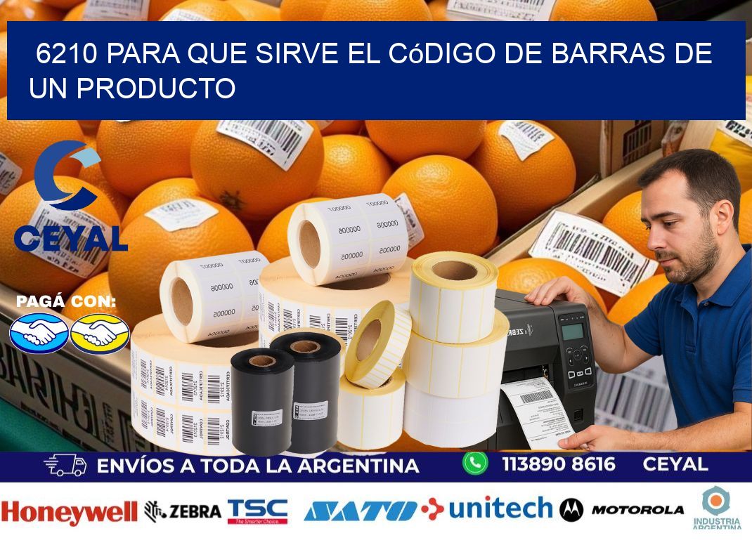 6210 Para que sirve el código de barras de un producto