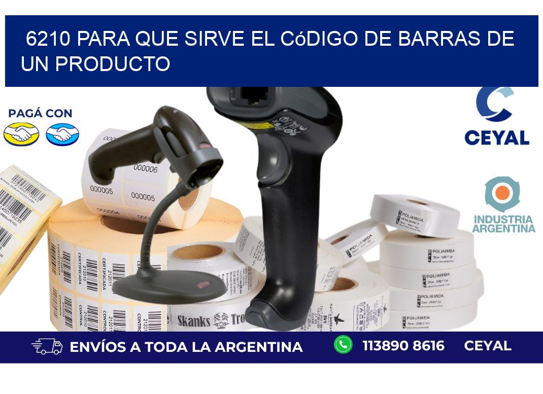 6210 Para que sirve el código de barras de un producto