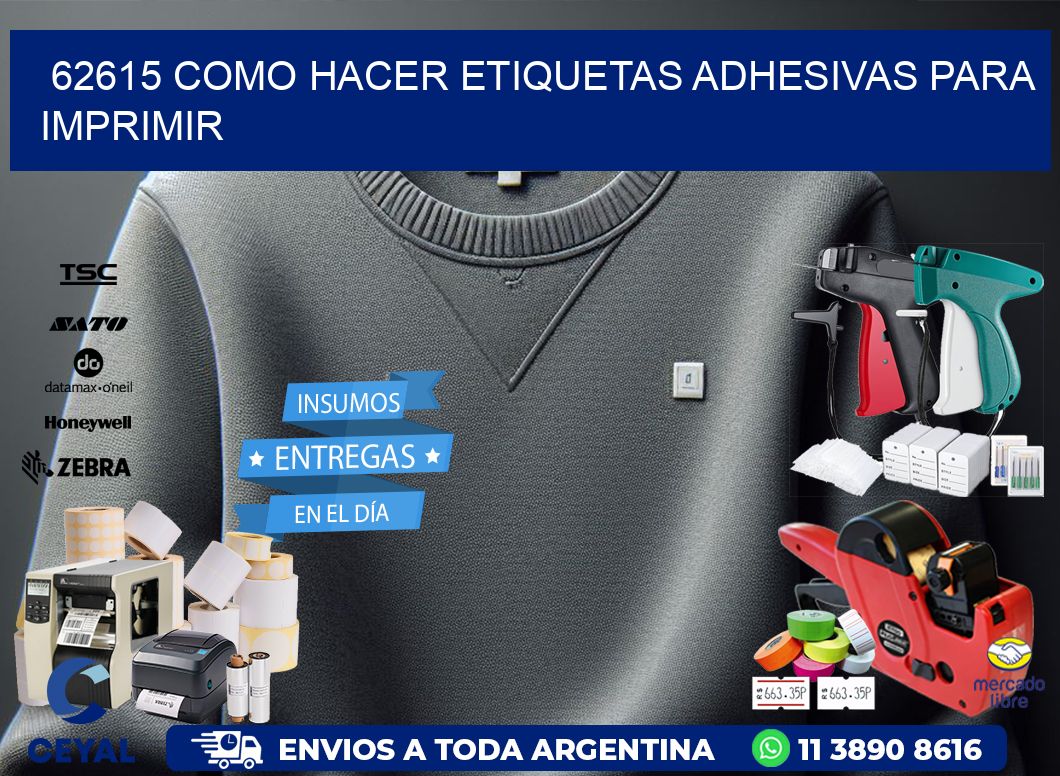 62615 Como hacer etiquetas adhesivas para imprimir