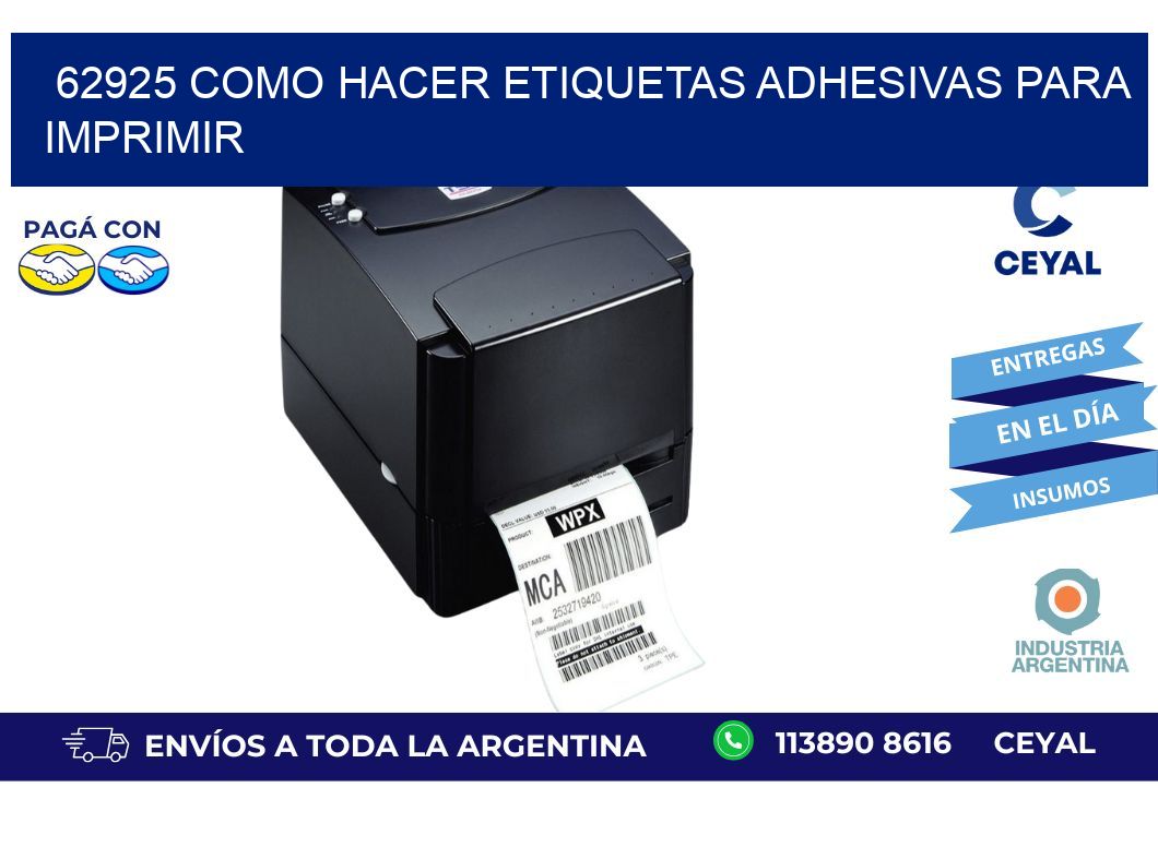 62925 Como hacer etiquetas adhesivas para imprimir