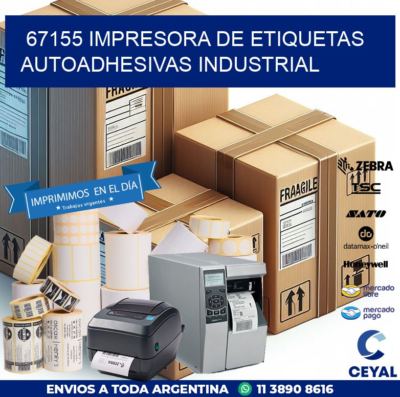 67155 Impresora de etiquetas autoadhesivas industrial
