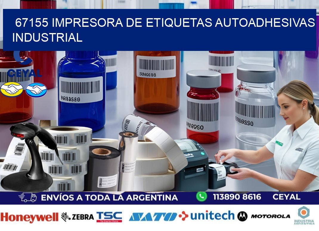 67155 Impresora de etiquetas autoadhesivas industrial