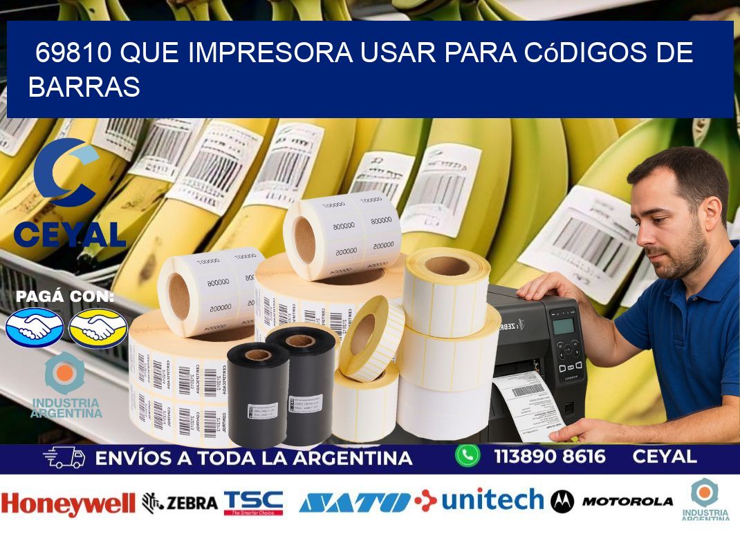 69810 Que impresora usar para códigos de barras